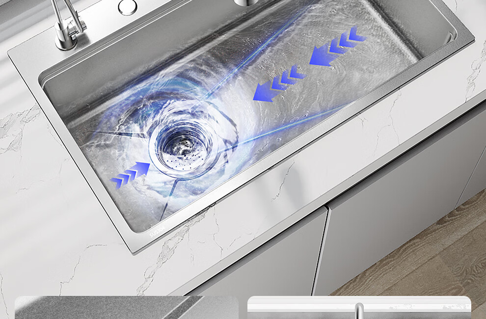 Arrow 3MM Deepened Thickened Scratch-Resistant Kitchen Sink Large Single Bowl 304 Stainless Steel Coating-Free Handmade Dishwashing Basin 9