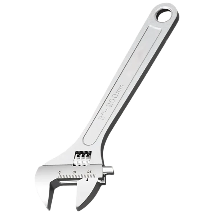 Chugong 8-Inch Adjustable Wrench Universal Multi-Functional Large Opening Plumbing Adjustable Spanner Light Handle Repair Tool