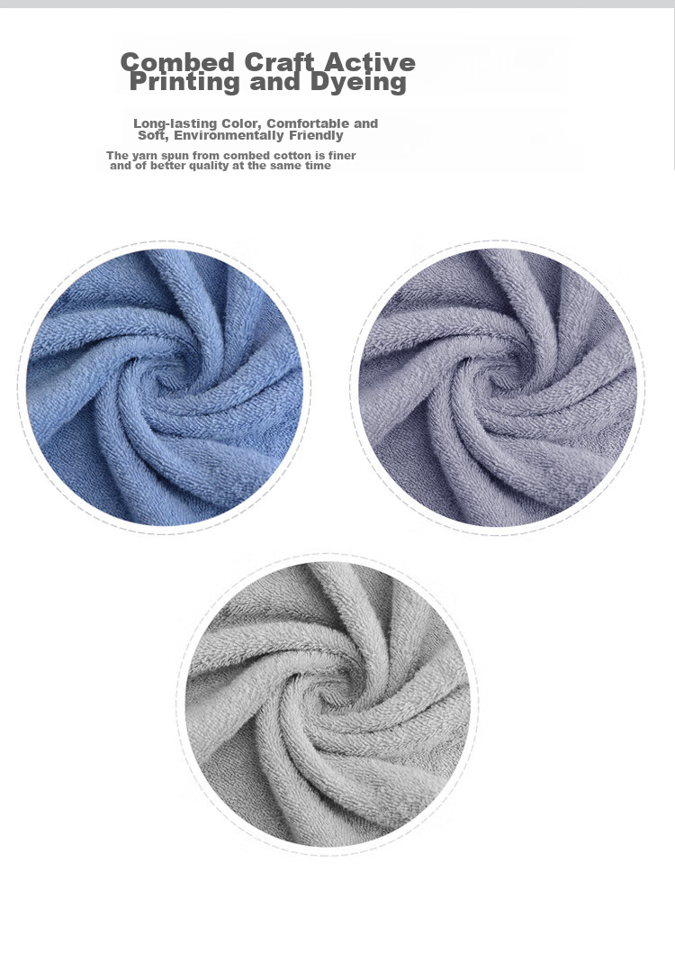 Grace Pure Cotton Antibacterial Towel And Bath Towel Three-Piece Gift Set (With Sports Design) (Handbag Included) 5