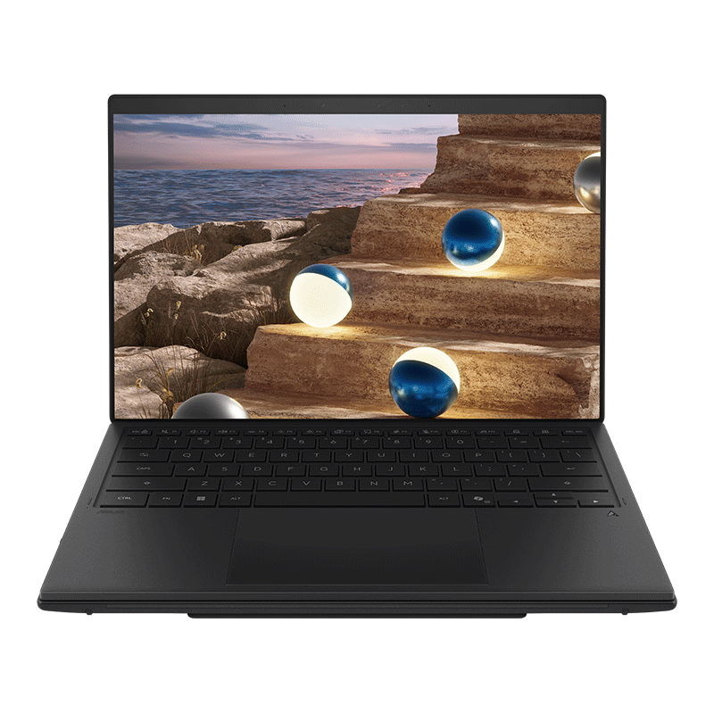 ASUS Lingyao 14 Dual Screen 2026 New Core Ultra X7 2.8K 144Hz OLED Fold Dual Touch AI Laptop (358H 32GB 1TB) Stone Gray