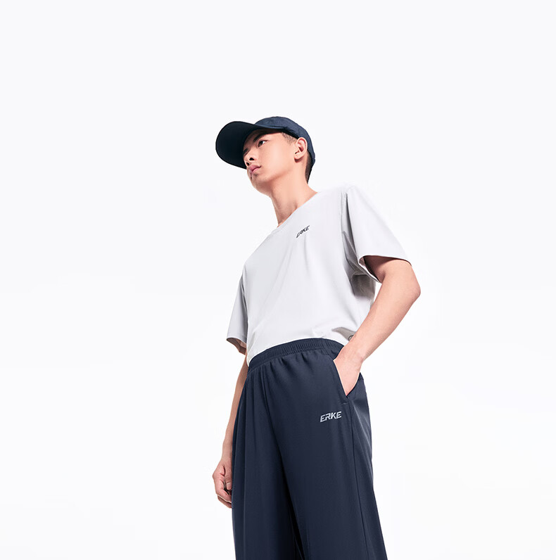 Erke Men's Autumn Sports Pants UV Protection Skin-Friendly Moisture-Wicking Straight Outdoor Casual Trousers 16
