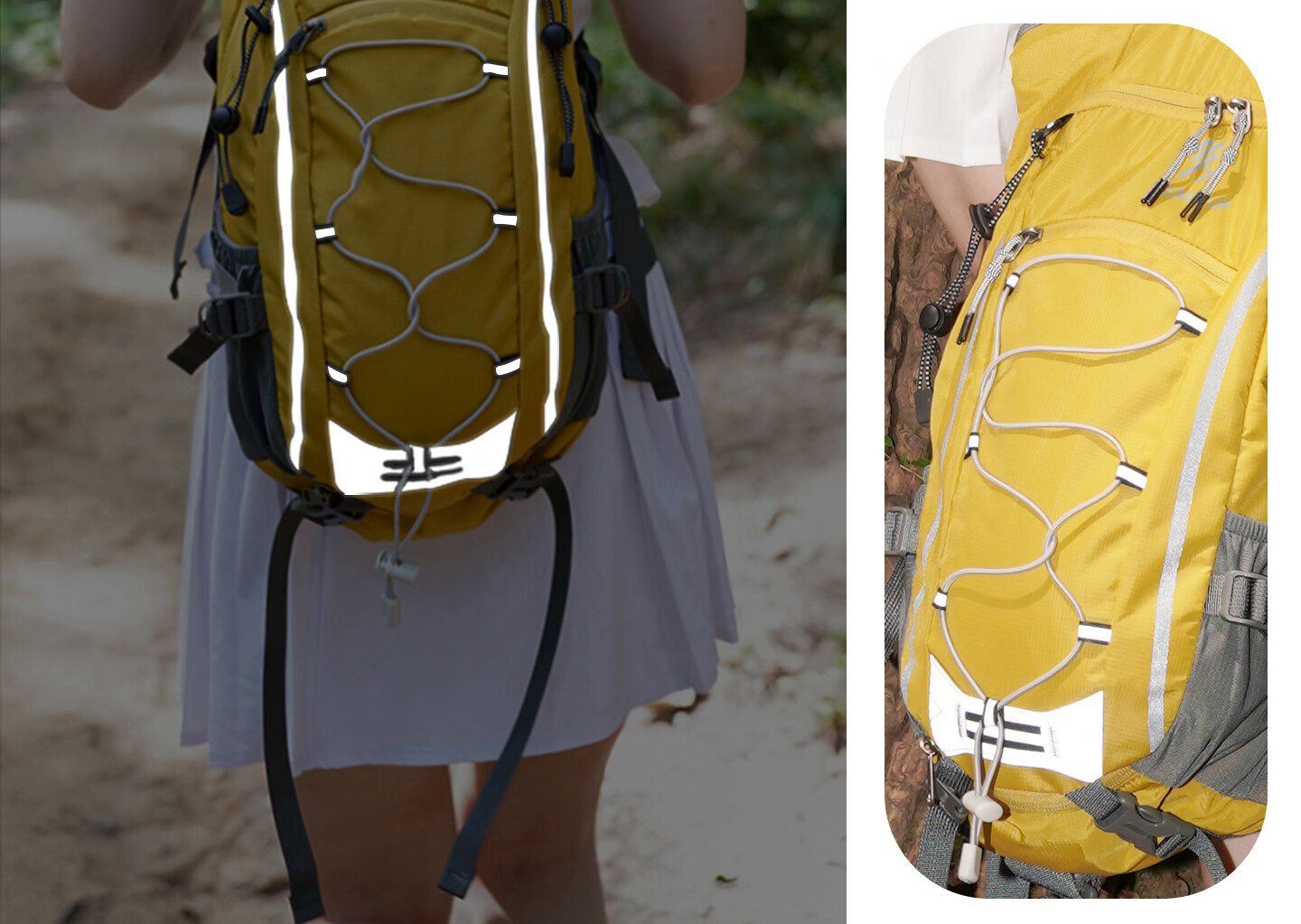 Saipu Outdoor Hiking Backpack Lightweight Waterproof Professional 28L Double Shoulder Bag for Men and Women - Classic Black 19