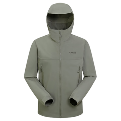 TOREAD Huang Jingyu Edition Peak Softshell Jacket Outdoor Hiking Commuting Windproof Abrasion-Resistant Mountaineering Coat Tea Brown M