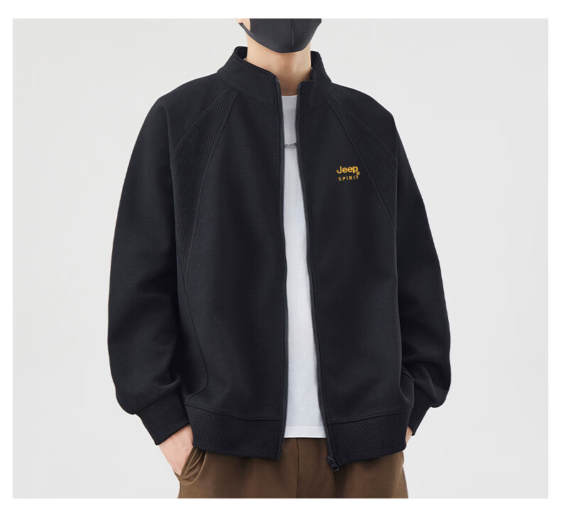 JEEP SPIRIT Men's Jacket Hoodie High-End 2026 Spring Autumn Stylish Sport Casual Trendy Top 7