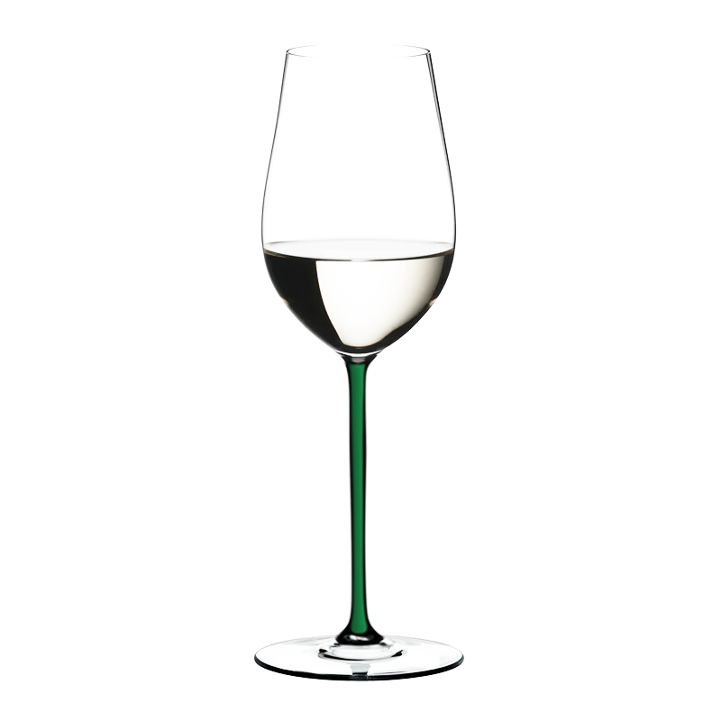RIEDEL Wedding Gift Sparkling Riesling/Zinfandel Wine Glass Green Stem Handmade 395ml Single Piece