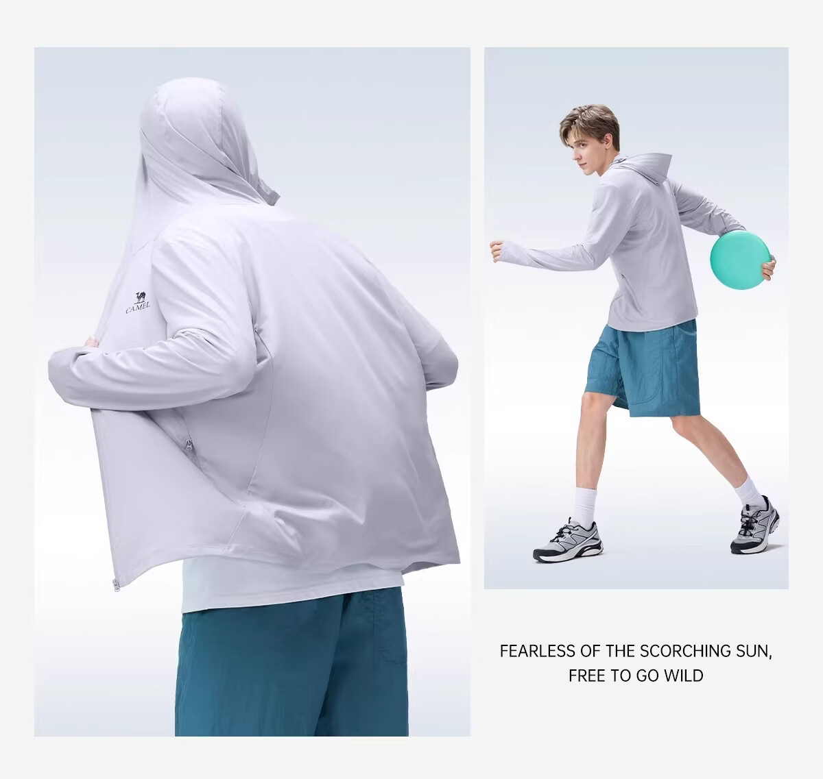 CAMEL Outdoor Sun Protection Jacket 2026 Spring Summer New Unisex Cooling Breathable Silver Coated Brim Coat Sun Protection 9007 27
