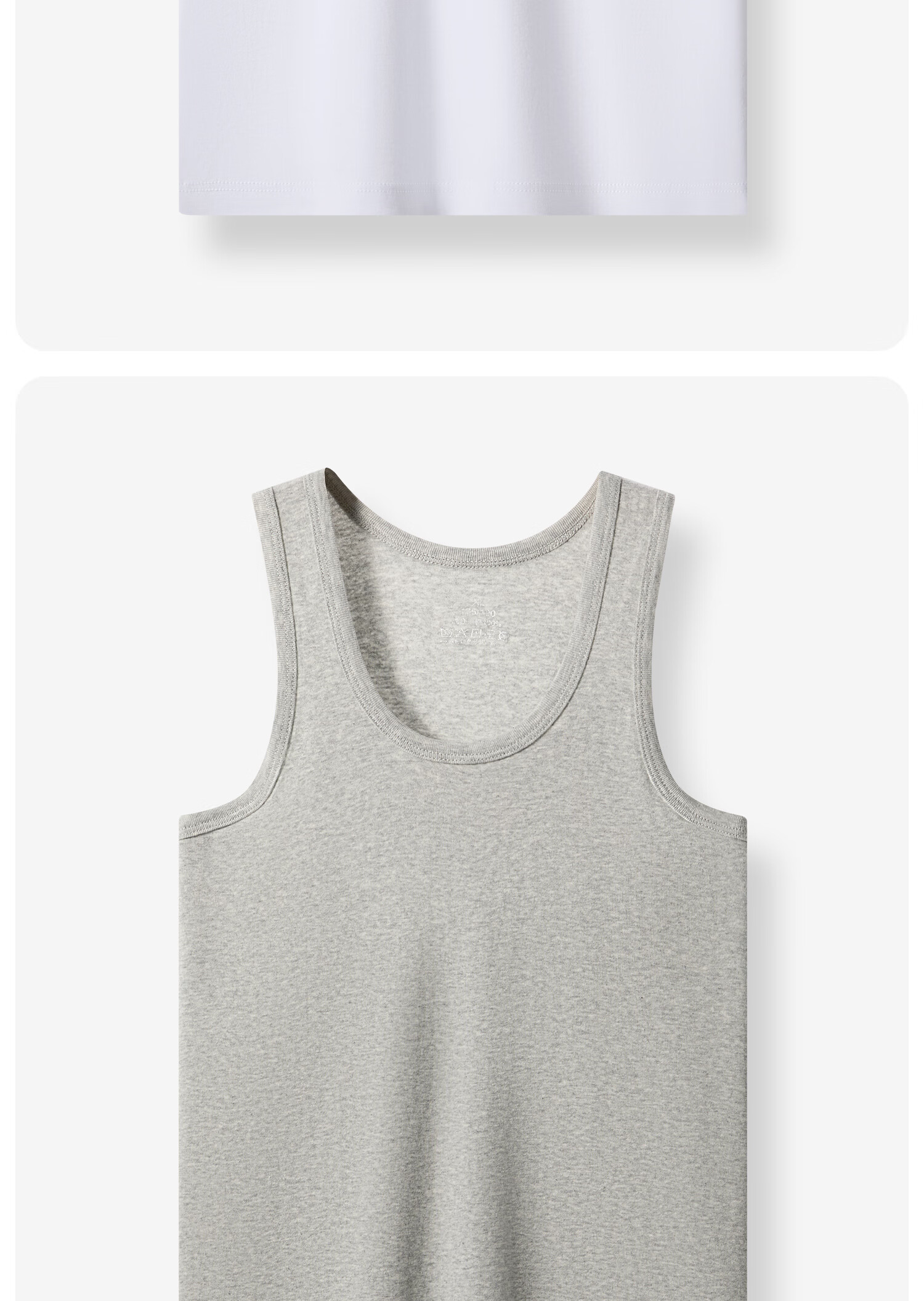 Yalu Pure Cotton Men's Tank Top Racerback Sports Fitness Sweat-Absorbing Breathable Loose Sleeveless Undershirt 19