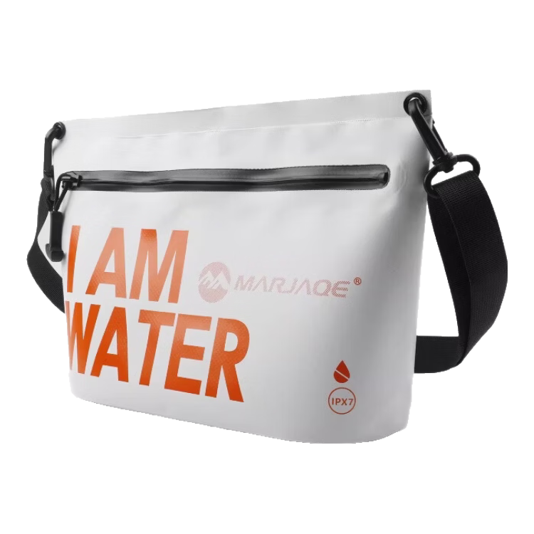 Liomirror Waterproof Phone Pouch Large Capacity Swimming Rafting Diving Underwater Sealed Protective Case White