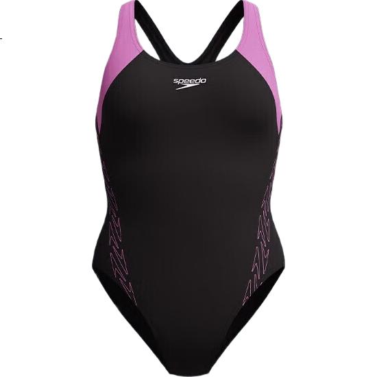 Женский купальник Speedo Dynamic Series, цельный, размер 34, фиолетовый