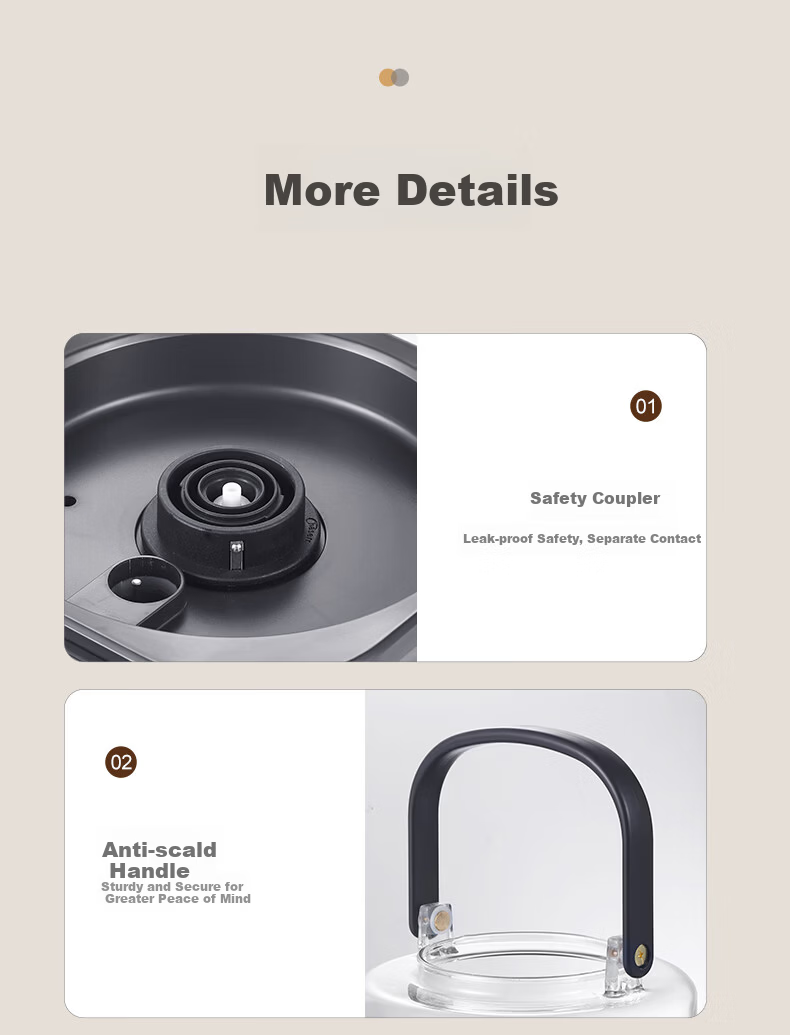 Biooner Fully Automatic Tea Extractor Water Supply Tea Cooker Steaming and Boiling Integrated Kettle Health Pot Smart Steam Spray Tea Kettle Temperature Control Insulation Electric Tea Kettle YQ-E07 17
