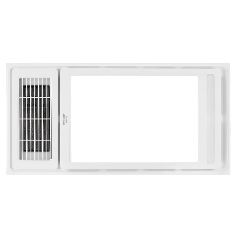 DELIXI Bathroom Heater with Warm Air, Lighting And Exhaust Fan All-In Integrated Flat Installation 101A