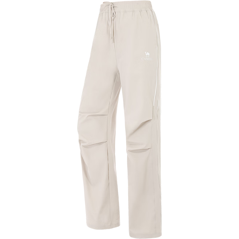 CAMEL Women's Outdoor Hiking Paratrooper Pants Loose Stretch Sports Casual Trousers Y26BA4L0012 Beige M