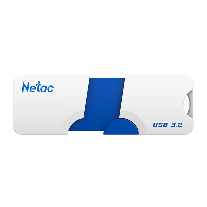 Netac 128GB USB3.2 Flash Drive U905, Slim Push-Pull High-Speed Flash Drive, Encrypted USB Drive