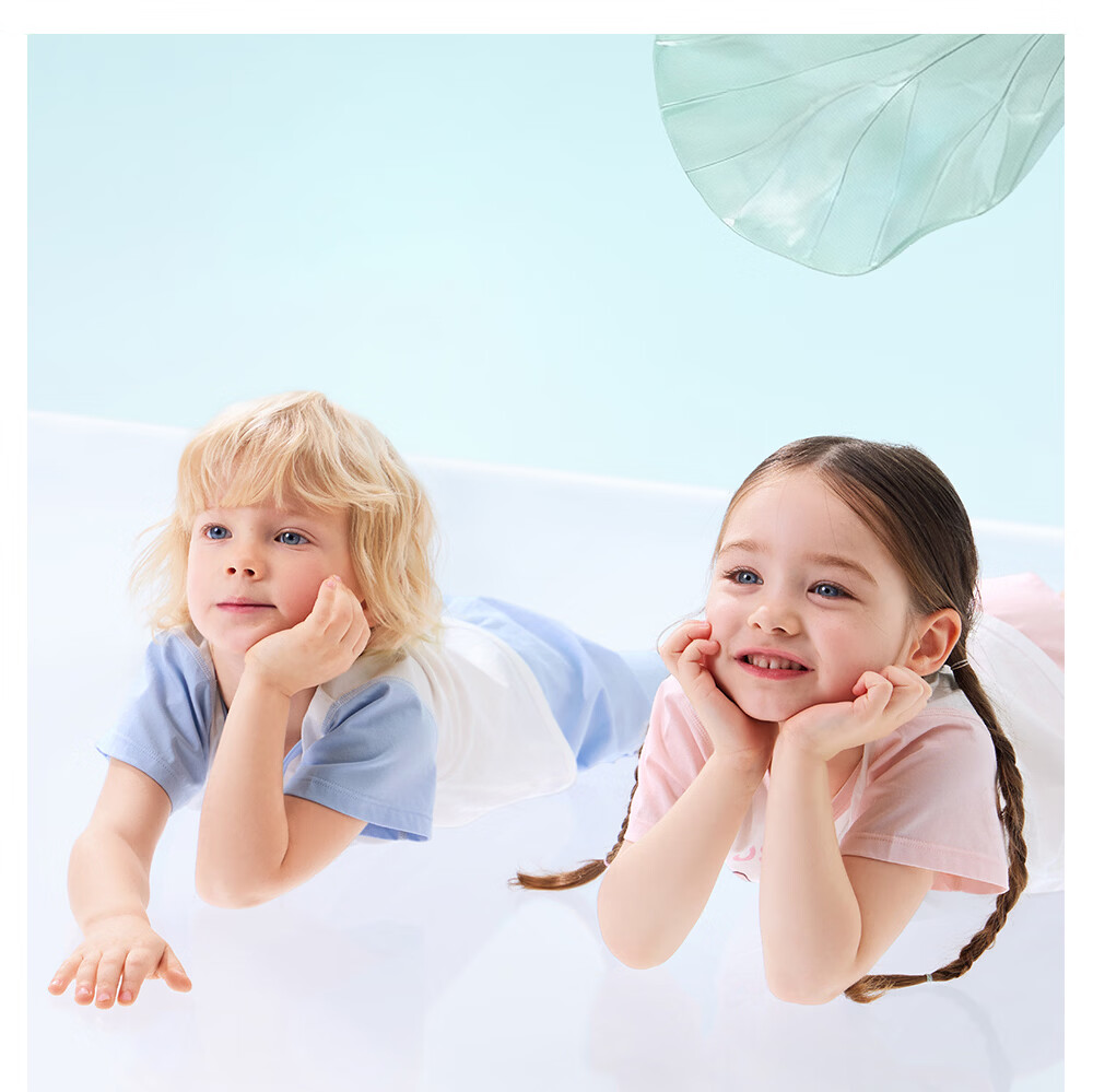 Betis Kids Pajamas Boys Short Sleeve Summer Cotton 2026 New Girls Ice Silk Baby Homewear Set 6