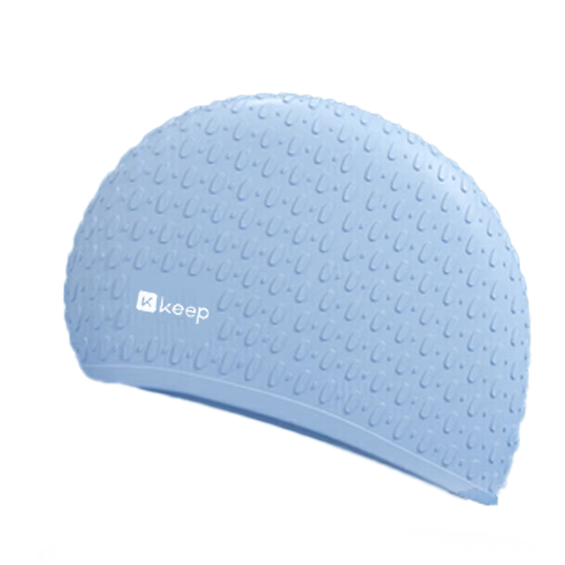 Keep Swimming Cap for Women, Large Size, Waterproof, Non-Binding, Long Hair Specific, Silicone Ear Protection, Adult Men's Swim Cap, Peach Pink