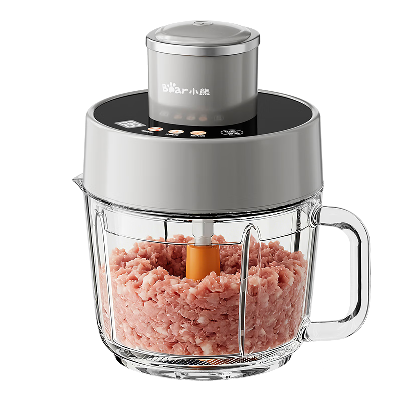 Bear Meat Grinder for Home Use, Floating Double-Blade Mincer, Meat Mixer, Garlic Press, All-In Meat And Vegetable Grinder 2026 New Home Model QSJ-F03X2