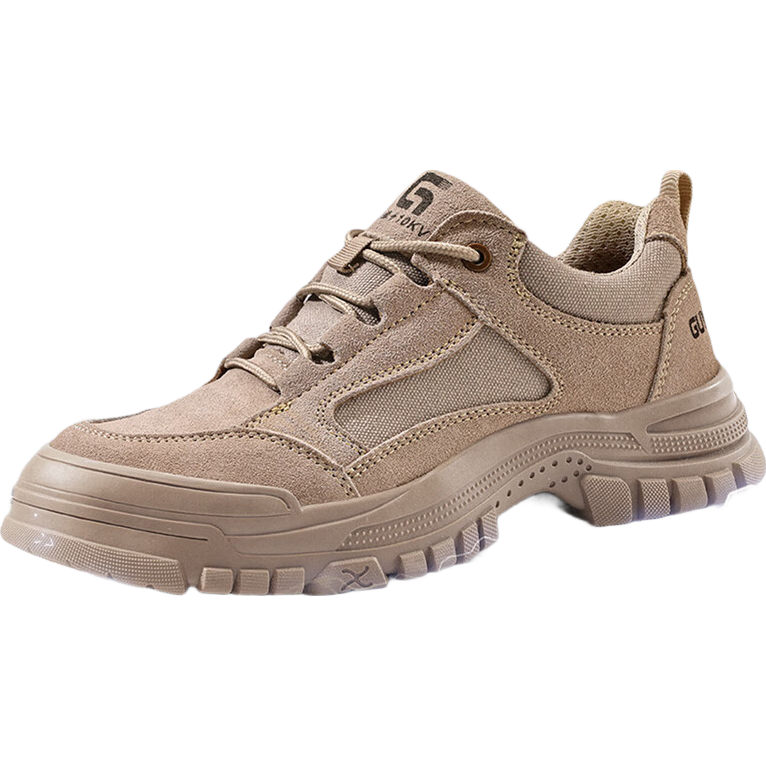 GUYISA Men's Winter Insulated Electrician Safety Work Shoes Anti-Smash Anti-Puncture Plastic Toe Durable 5115NKV Size 38
