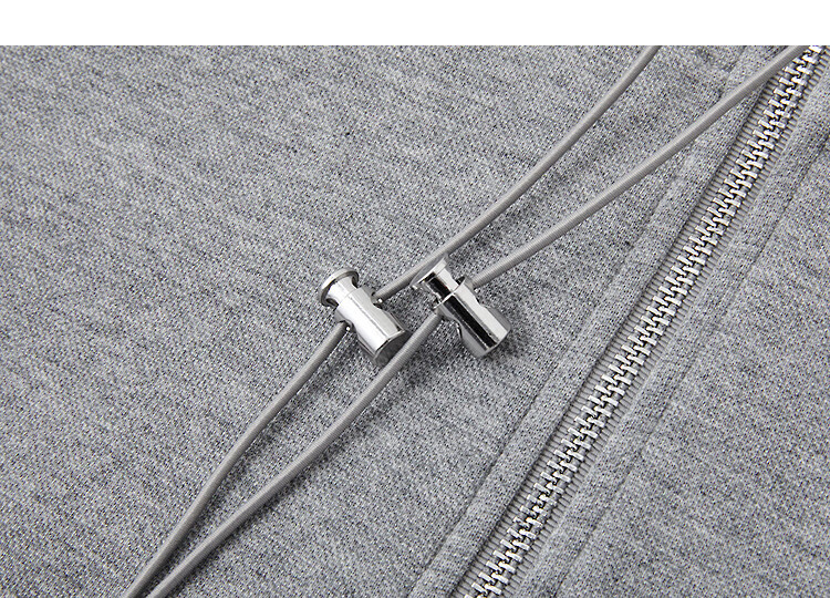 Demana [Pique Elastic Air Layer] Spring Half-Open Collar Drawstring Zipper Spliced Lace Trim Loose Slim Sweatshirt 12
