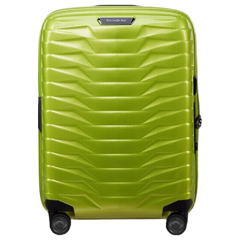 Samsonite 25-inch Trolley Suitcase Innovative Material Armor Travel Carry-on Luggage with Combination Lock CW6 Yellow-Green