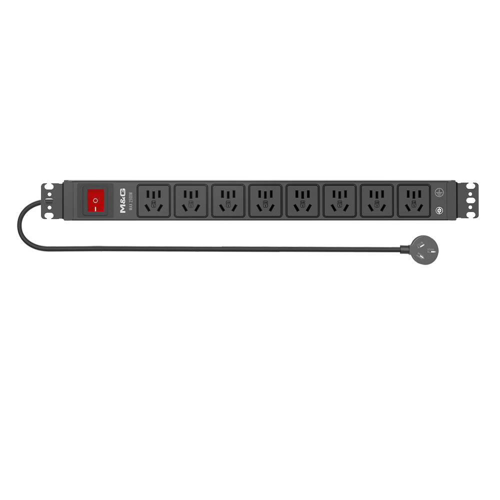 TOP PDU Cabinet Socket/power Strip/extension Cord/terminal Block/patch Cord, 8 Outlets with 3-Meter Cable, Dual Switches, Master Control, 07TG130701
