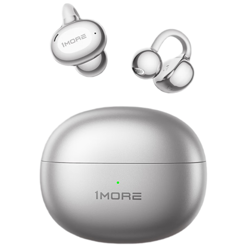 1MORE (1 MORE) [Jay Chou Recommended | Gift] S20Pro Bluetooth Earphones, Clip-On Sports Open-Ear Headphones, Long Battery Life, Glacier Gray Butterfly Earrings Gift Box Set