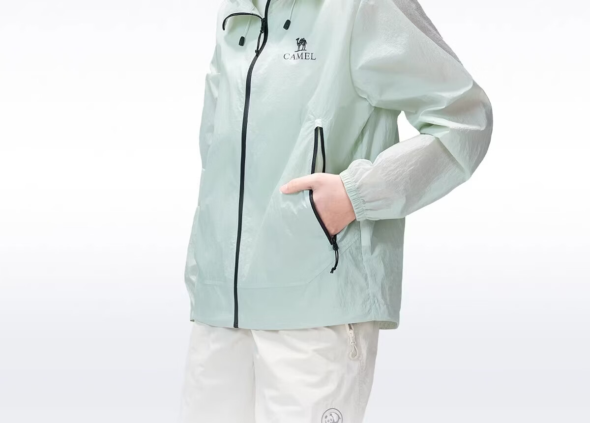 CAMEL [Wang Junkai Edition] 2026 Spring Summer Unisex Breathable Cooling Windproof Water-Repellent Sports Jacket 2