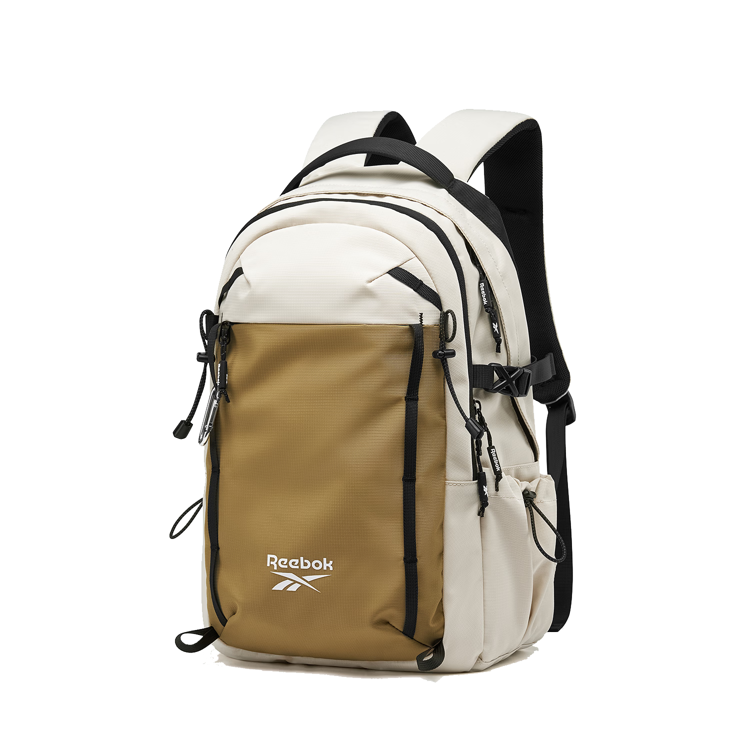 Reebok Outdoor Sports Backpack for Men 2026 New Large Capacity Travel Hiking Bag Light Sand Brown