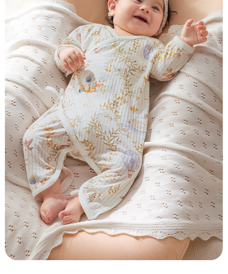 October Crystal Baby Romper Spring Summer Newborn Infant Clothing Unisex Long Sleeve Cotton A-Class 18