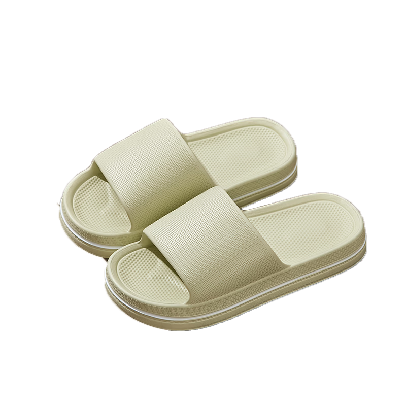 Banzhulin 2026 New Thick-Soled Indoor Non-Slip Slippers for Men And Women, Suitable for Outdoor Wear - Light Green Women's Style, Size 40-41