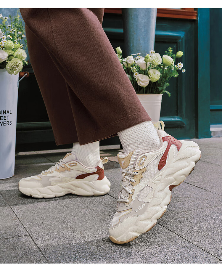 FILA Official Yang Mi Same Style Fern 2S Women's Dad Sneakers 2026 Spring Casual Platform Sports Shoes 18