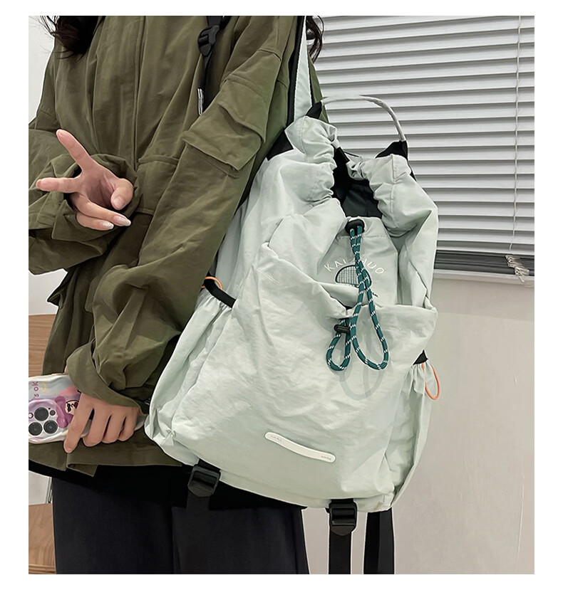40,000km Lightweight Badminton Bag Women's Outdoor Bag Tennis Racket Bag Men's Backpack Hiking Cycling Sports Swimming Double Shoulder Backpack 16