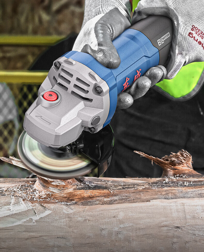 Dongcheng S1M-FF09-100S Angle Grinder 800W High Power Polishing Cutting Rust Removal Multi-Function Machine 13