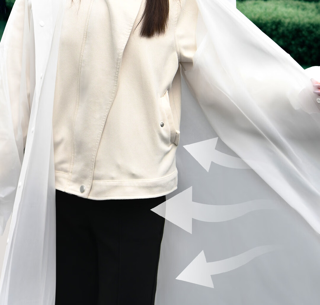 Deli Disposable Thickened Adult Raincoat Rain Poncho Integrated Full-Body Cycling Portable Outdoor Unisex Blue 14