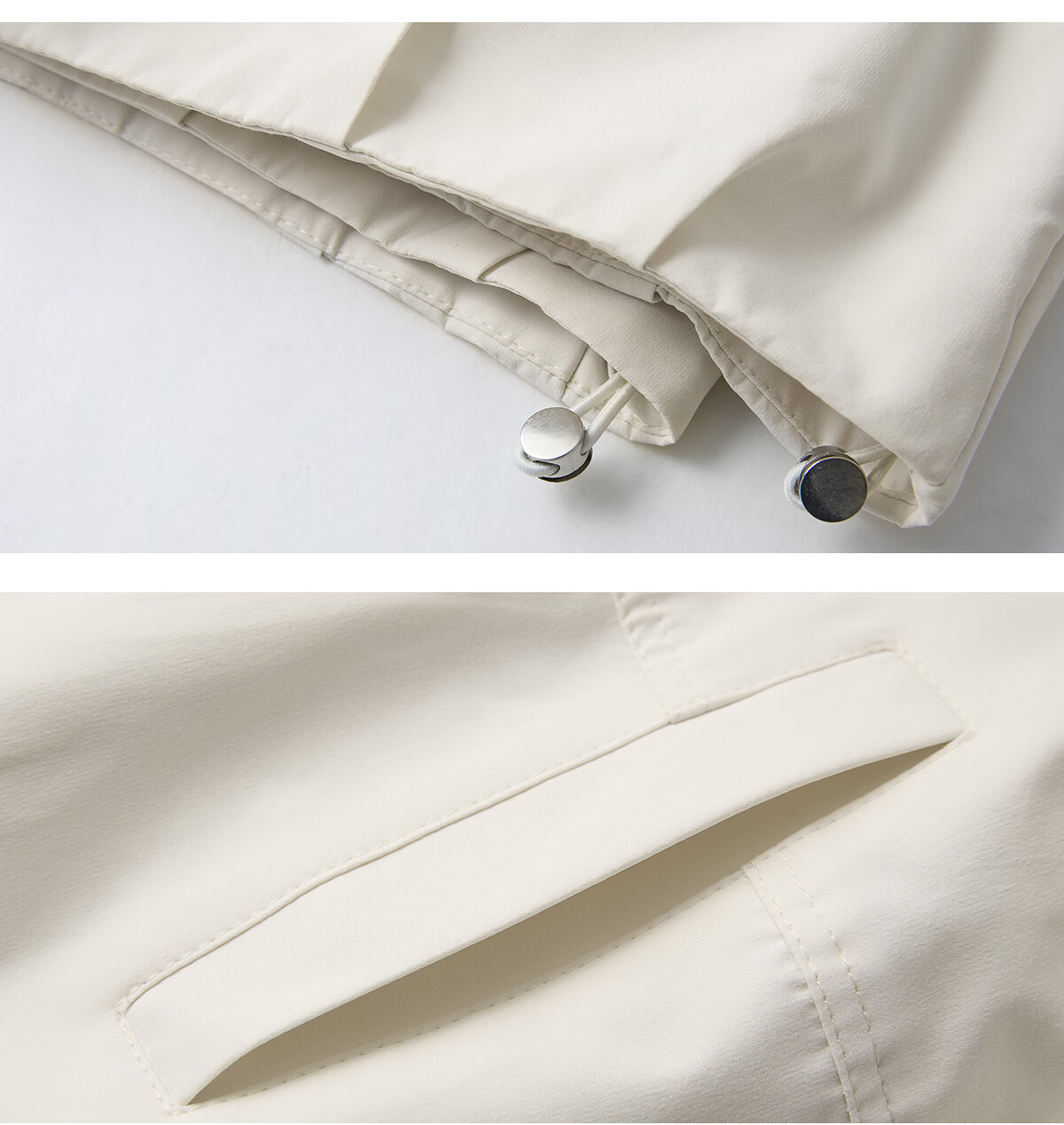 Chushen Women's Spring and Autumn Short Jacket Hooded Two-Piece Colorblock Loose Casual Jacket S61D115 5