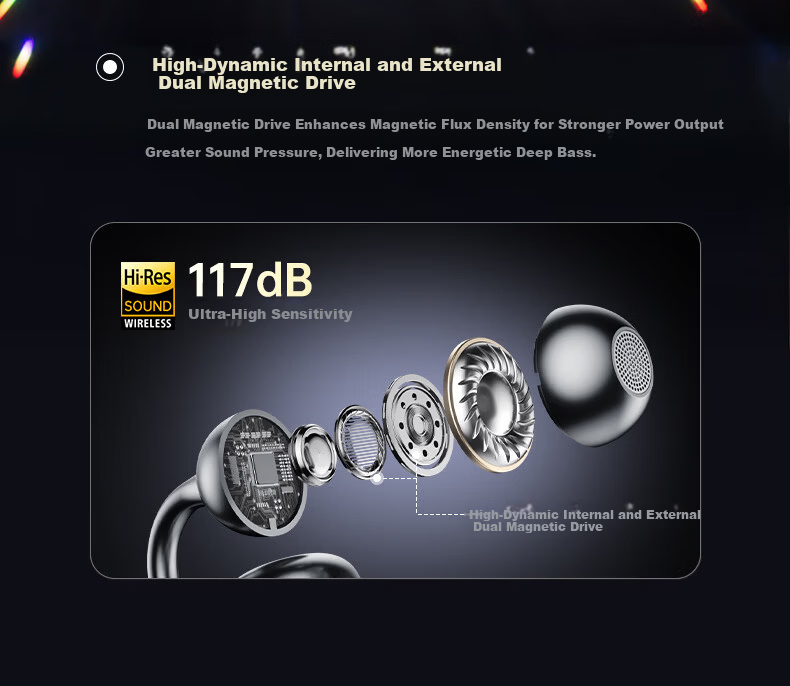 MICROKIA 2025 Latest Berlin Sound Bluetooth Bone Conduction Open-Ear Wireless Sports Running Long Battery Life Cycling Ear Clip Headphones 15