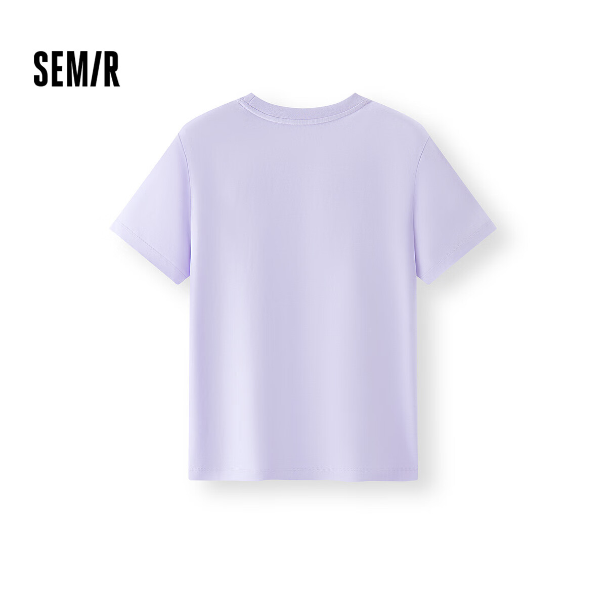 Semir Senrou Women's Summer Short Sleeve T-Shirt Letter Print Slim Fit Basic Simple Pullover Top 101325100017