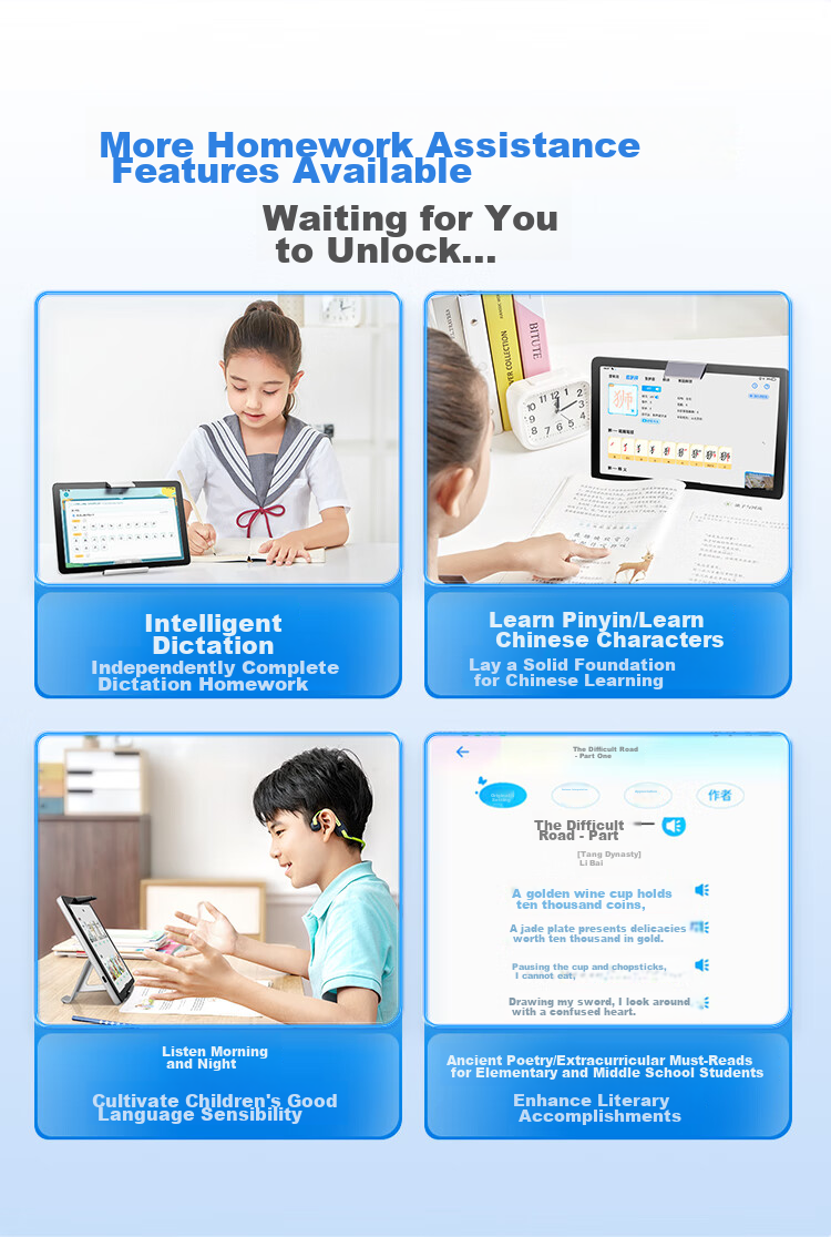 BBK AI Learning Machine X6A New Oriental Treasure Course Free Textbook Synchronized Practice New Curriculum Standard Primary Middle High School Full Age Student Tablet Tutor Machine 15
