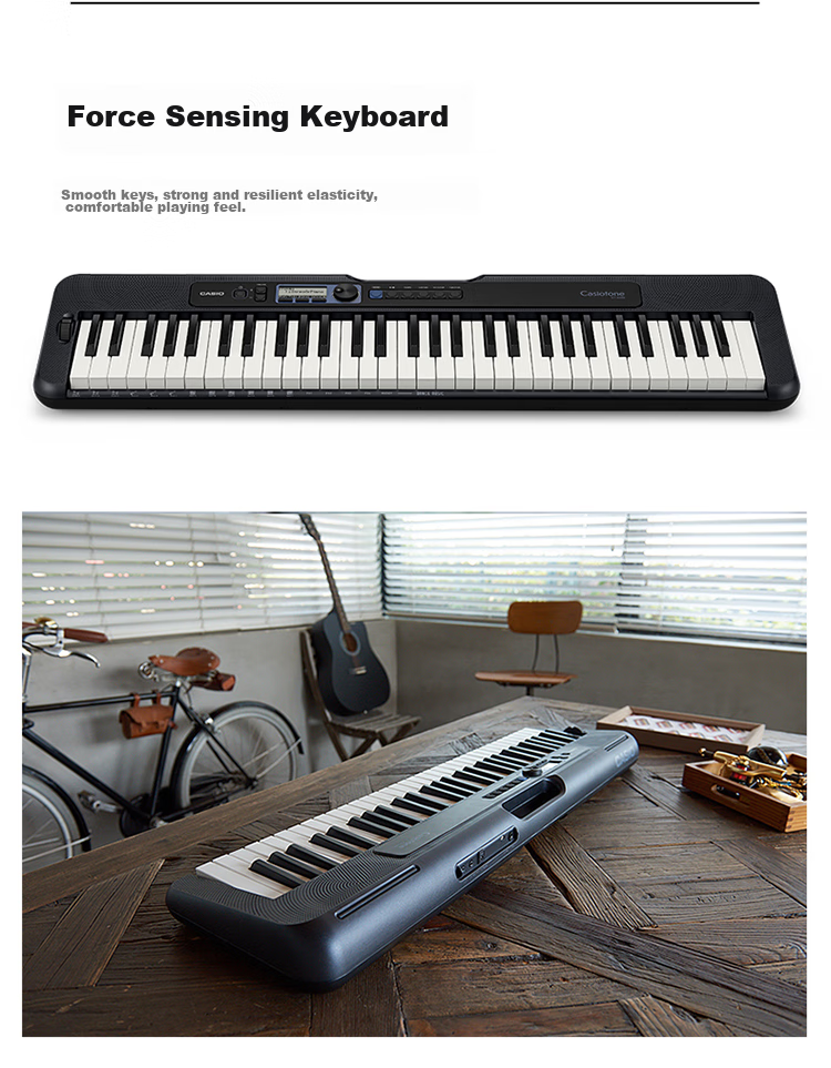 CASIO Electronic Keyboard CTS300, Portable And Stylish for Children And Adults, Entertainment And Learning, 61 Keys, Standalone Model 10