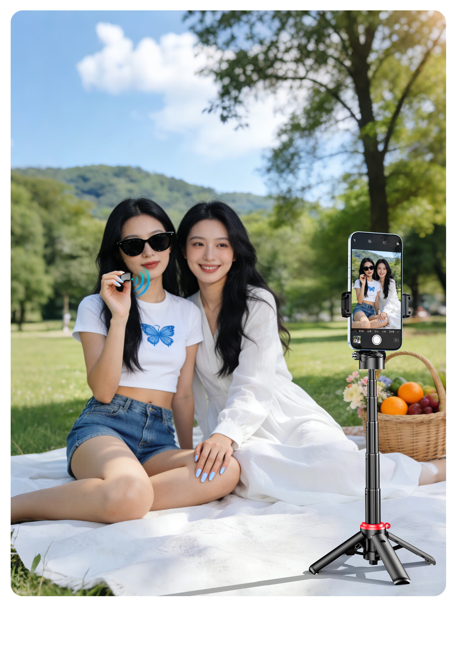 Liangdianpai Zoom Selfie Stick 2026 New Portable Travel Mini Tripod Photo Tool Mobile Phone Holder 360-Degree Handheld Floor Vlog Concert Special 16