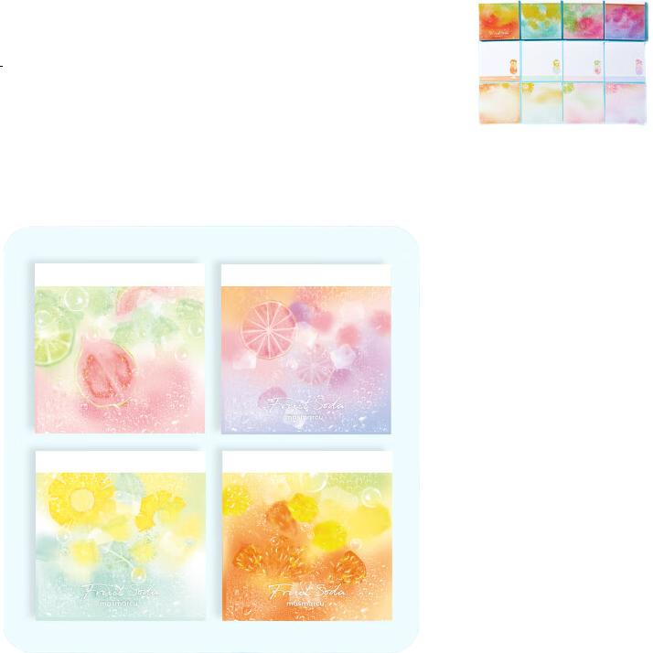 M&G Creative Bubble Fruit Sticky Note Notebook, High-Quality Student Journal with Colorful Inserts, Cartoon Design, Portable Mini Notebook, 60 Sheets Randomly Packed, BQ0118, Back-To Essential
