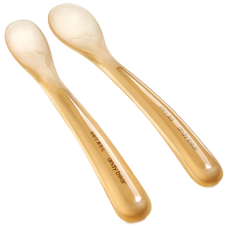 AIBEDILA Silicone Baby Feeding Spoon Infant Food Spoon Baby Rice Cereal Feeding Spoon Children's Tableware 6-36 Months Lunch Box