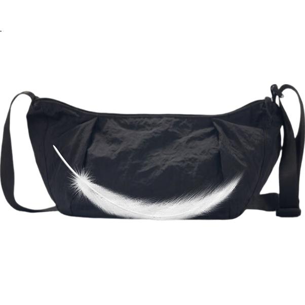 Etravel Casual Bag, Crossbody Bag, Dumpling Bag, Japanese-Style Shoulder Bag, Leisure Bag, 2025 New Lightweight Bag, Blue
