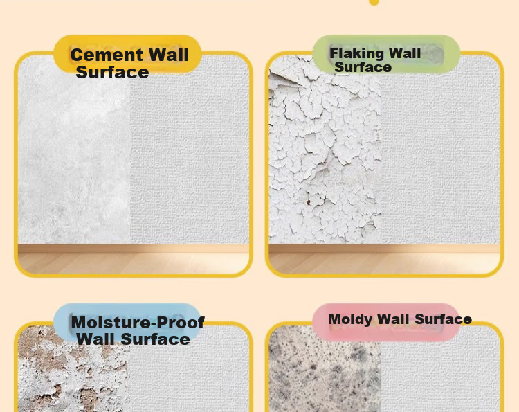 Zichen Self-Adhesive Waterproof Moisture-Proof 3D Wall Sticker Wallpaper for Walls, Anti-Dust, Mold-Resistant, Bedroom Wall Covering 12