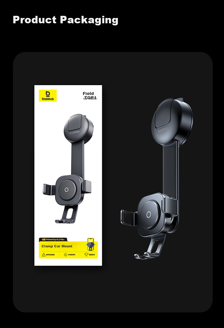 Baseus Fully Automatic Car Phone Holder Universal Dashboard Suction Mount for Navigation 2026 New Model 11