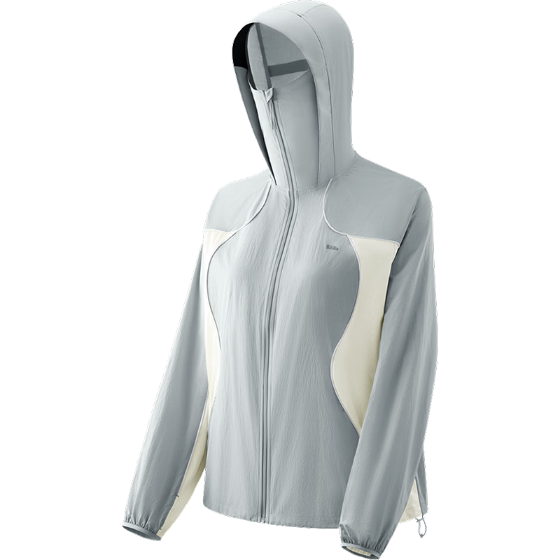 Beneunder Quick-Dry Windproof Mountain Series Jacket for Women, UV Protection Sun Protection Clothing, New Nordic Gray, Size M