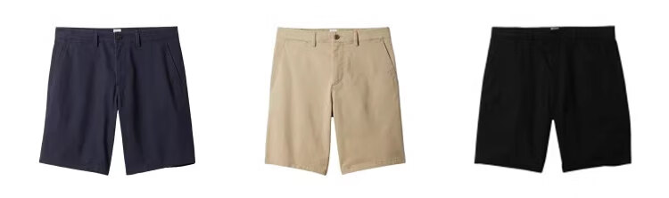 Gap Men's Classic Basic Twill Cotton Mid-Rise Straight Shorts Casual Pants US Version 866125 10