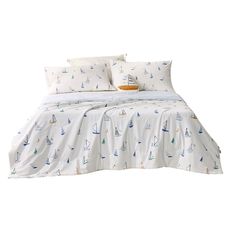 Luolaikids Class A Cooling Ice Silk Quilt Kindergarten Children's Quilt Air Conditioning Quilt Summer Quilt Baby 150*215cm