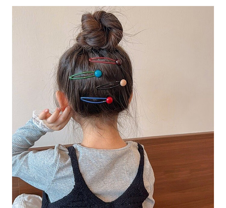 CHIMERA 5-Piece Colorful Hair Clips Set for Kids Girls Bangs Side Clips Front Hairpin BB Clips Birthday Gift 10