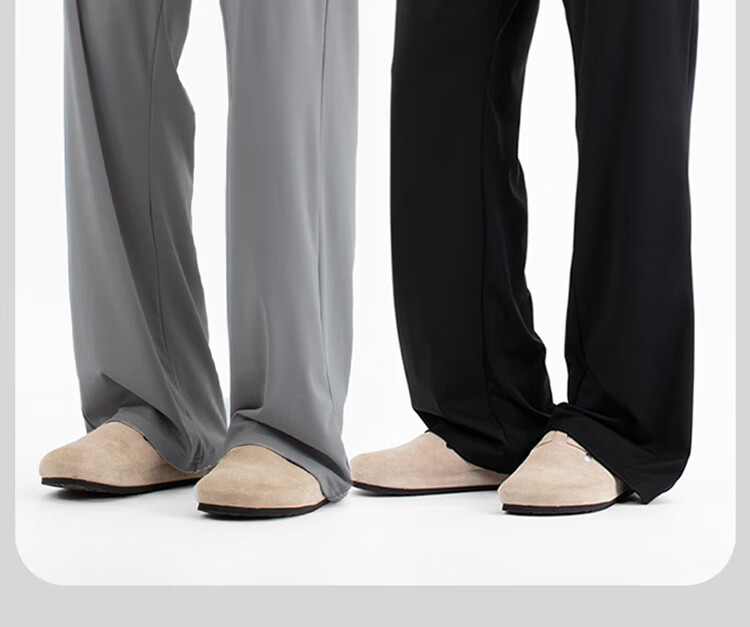 Yiershuang Men's Spring Summer Cotton Sleep Pants Casual Wearable Antibacterial Mite-Resistant Loose Comfortable 100% Cotton Home Pants 2