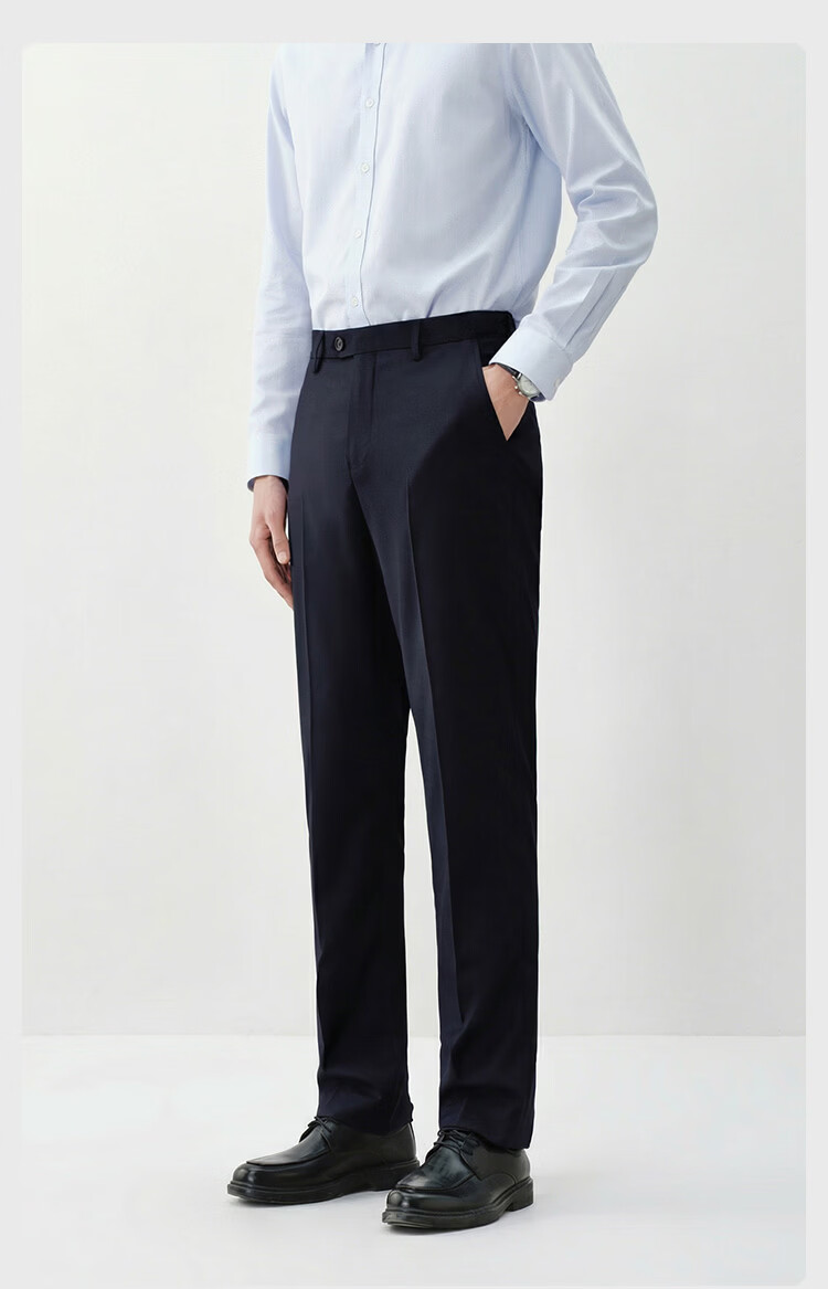 JD Jingzao Men's Spring Summer Casual Trousers Business Suit Pants Straight Loose High-end Black 36 14